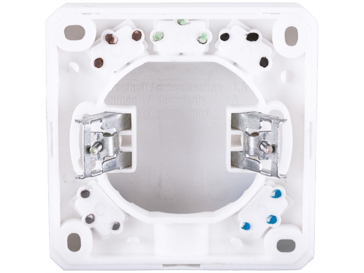 BACHMANN cooker connection box AP/UP white, 16A/400V (0.75 - 2.5mm²)