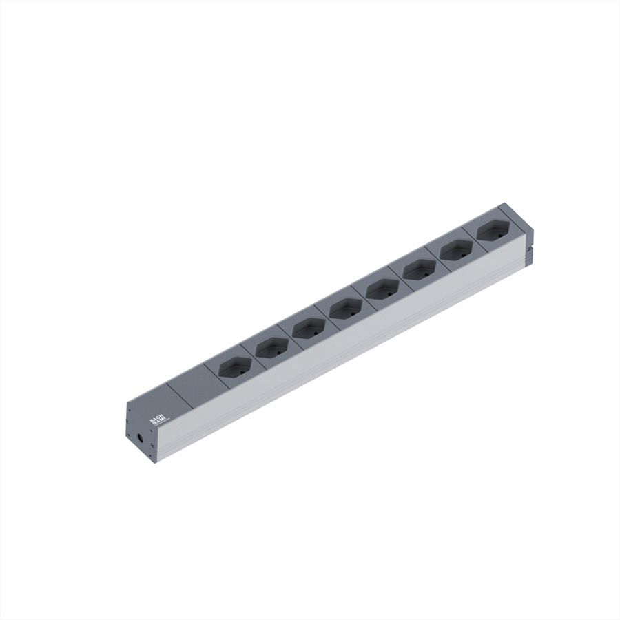 BACHMANN 19" Stekkerdoos, 8xT13 Stopcontacten