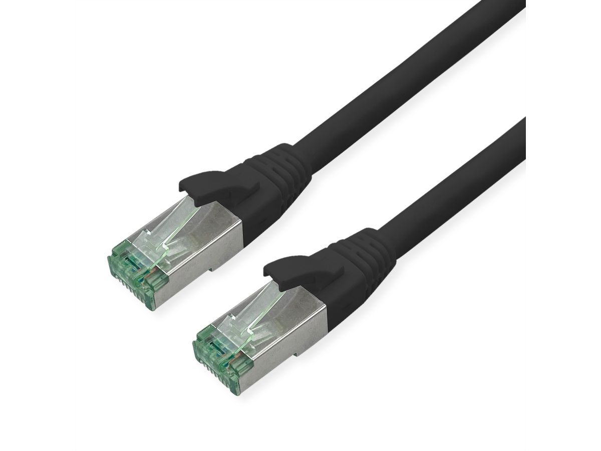 ROLINE RM S/FTP (PiMF) Patch Cord Cat.6A, black, 0.5 m