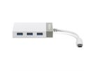 TRENDnet TUC-ETGH3 USB-C naar Gigabit Ethernet-adapter + USB-hub