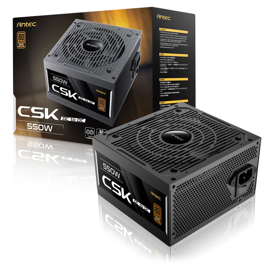 ANTEC CSK550DC PC Netzteil 550W ATX 2.52-kompatibel, schwarz