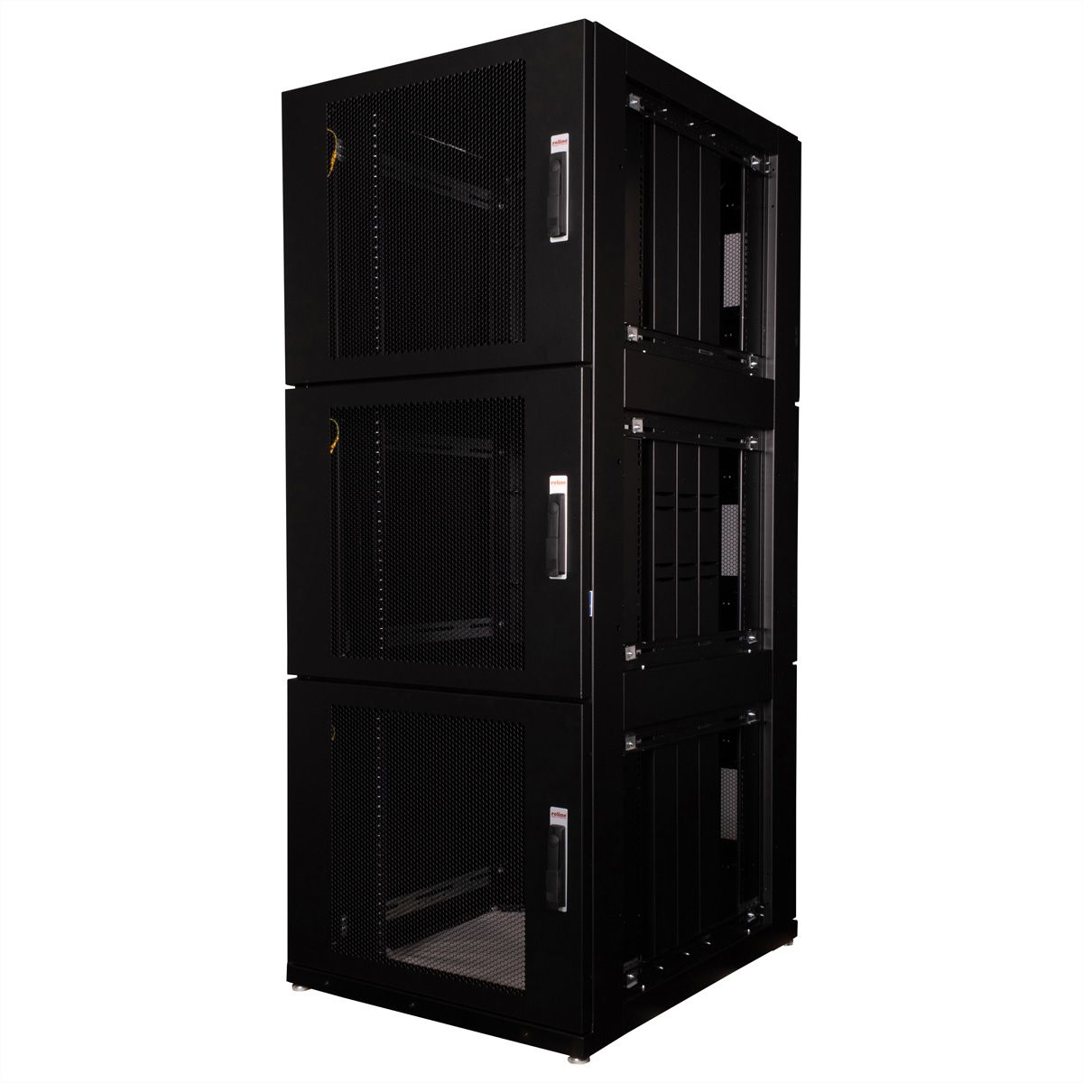 ROLINE colocation-kast 47HE 800x1000 mm, 3 compartimenten, zwart