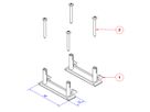 BACHMANN plastic mounting clip STE P