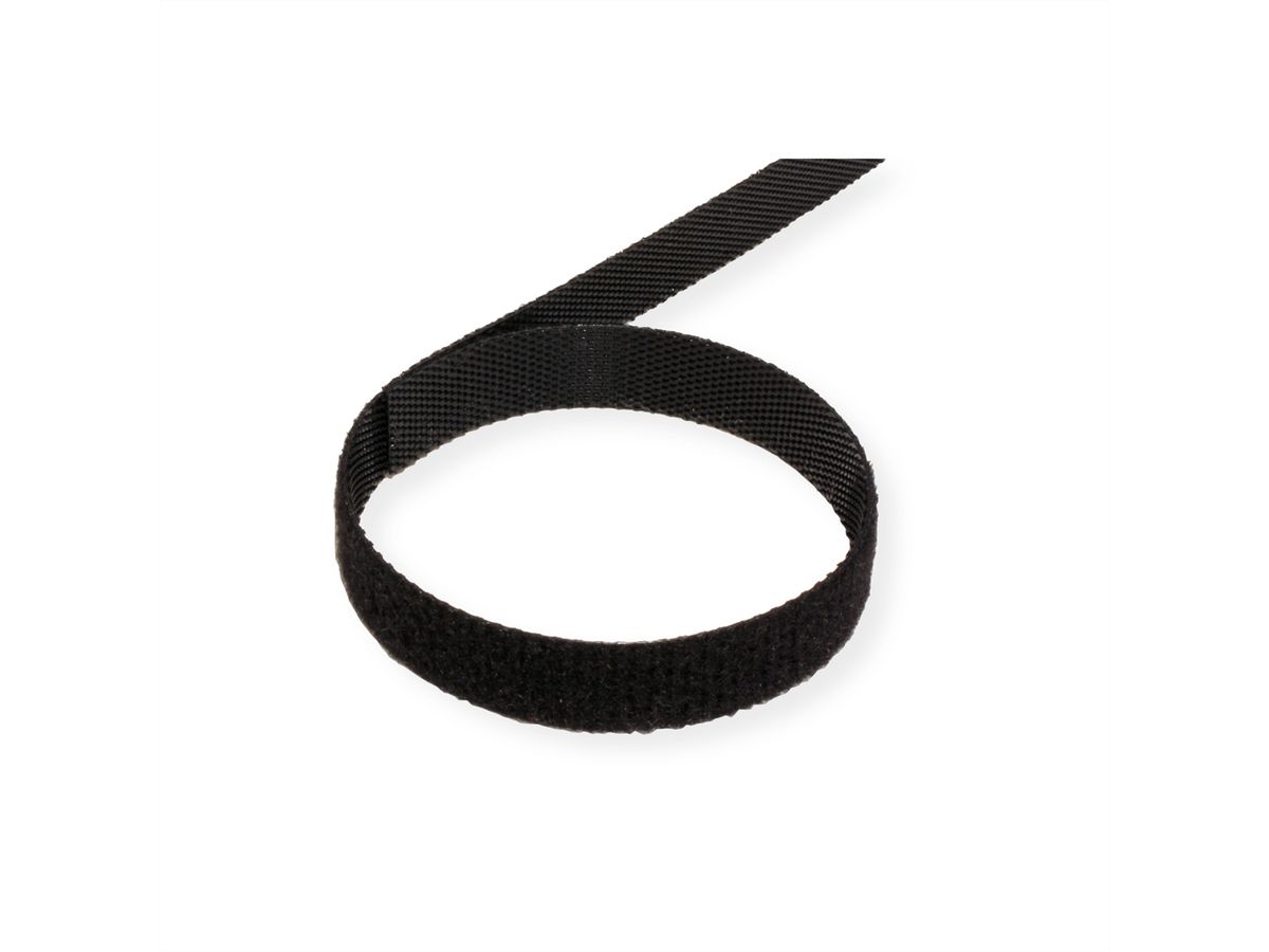 VALUE Strap Cable Tie Roll, Width 10mm, black, 25 m