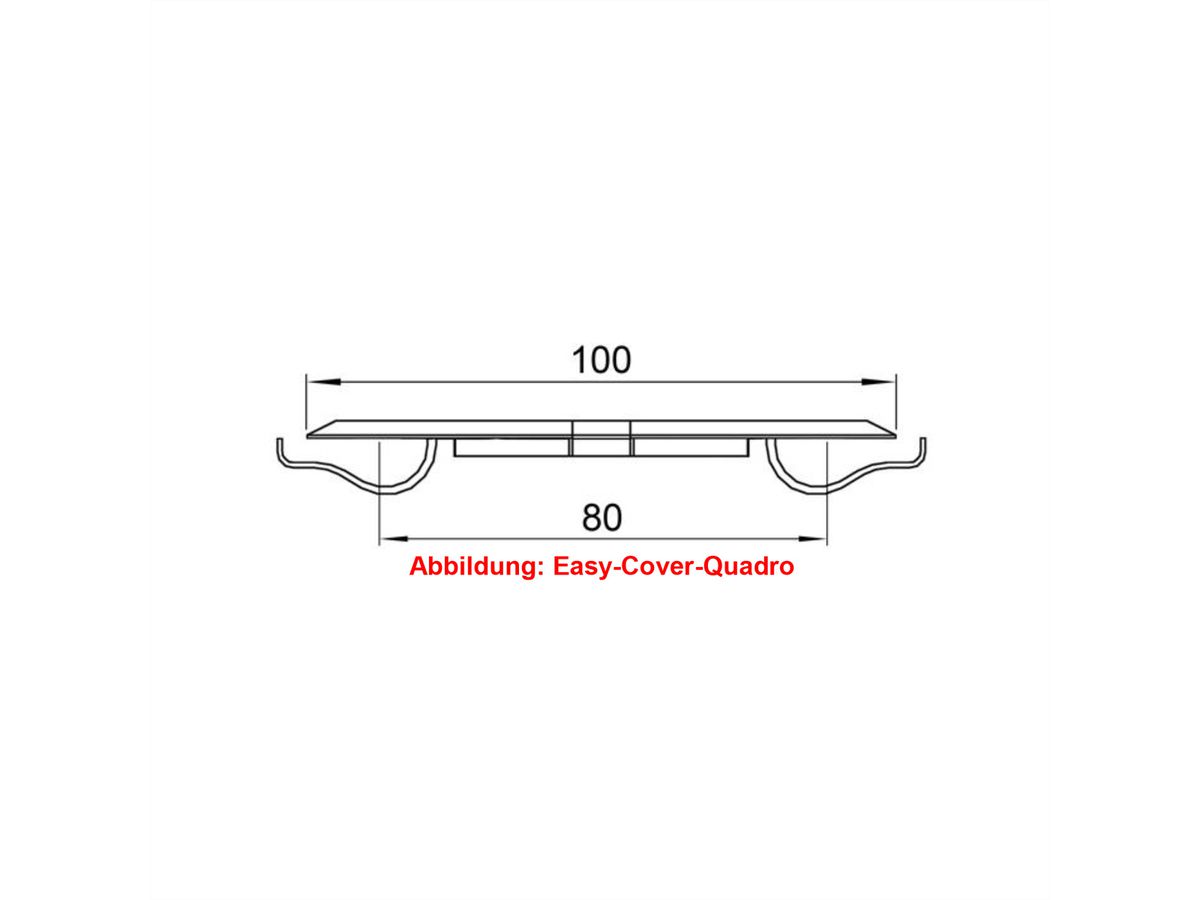 BACHMANN Easy-Cover-Quadro zwart