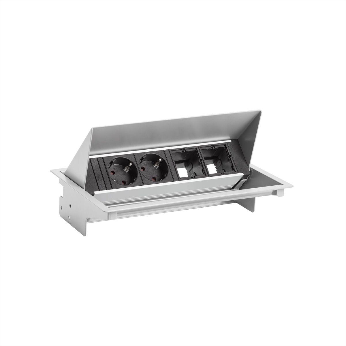 BACHMANN CONEO SET 2x earthing contact 2x ABD, silver