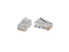 RJ45 Modulaire onafgeschermde Cat.6 (Class E) connector, 10 St.