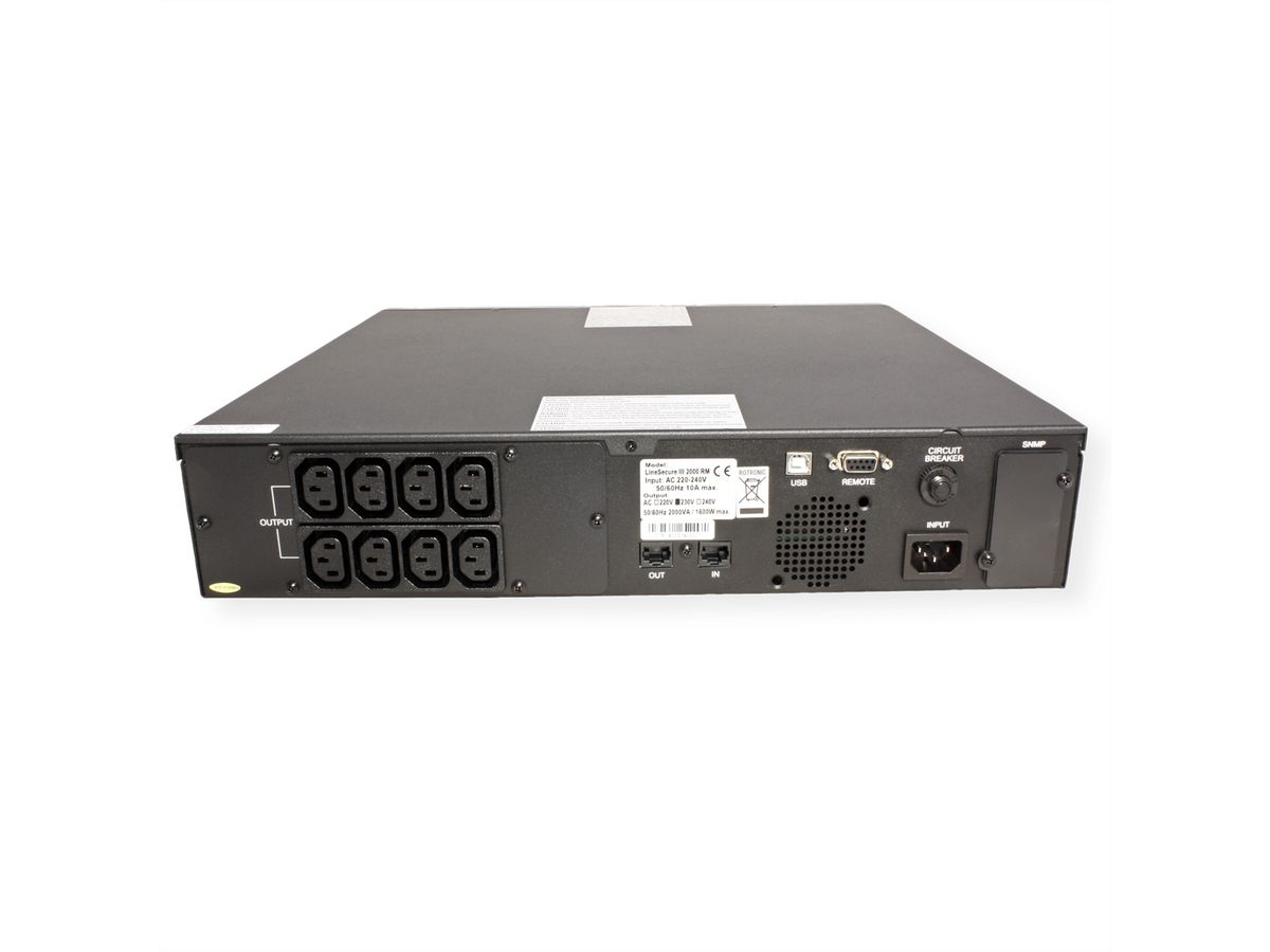 ROLINE LineSecure III 2000R - Line Interaktive USV, 19" Rackversion