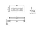 VALUE 19"-Legplank, 485 x 150mm, max. 10 kg, U-vorm, zwart