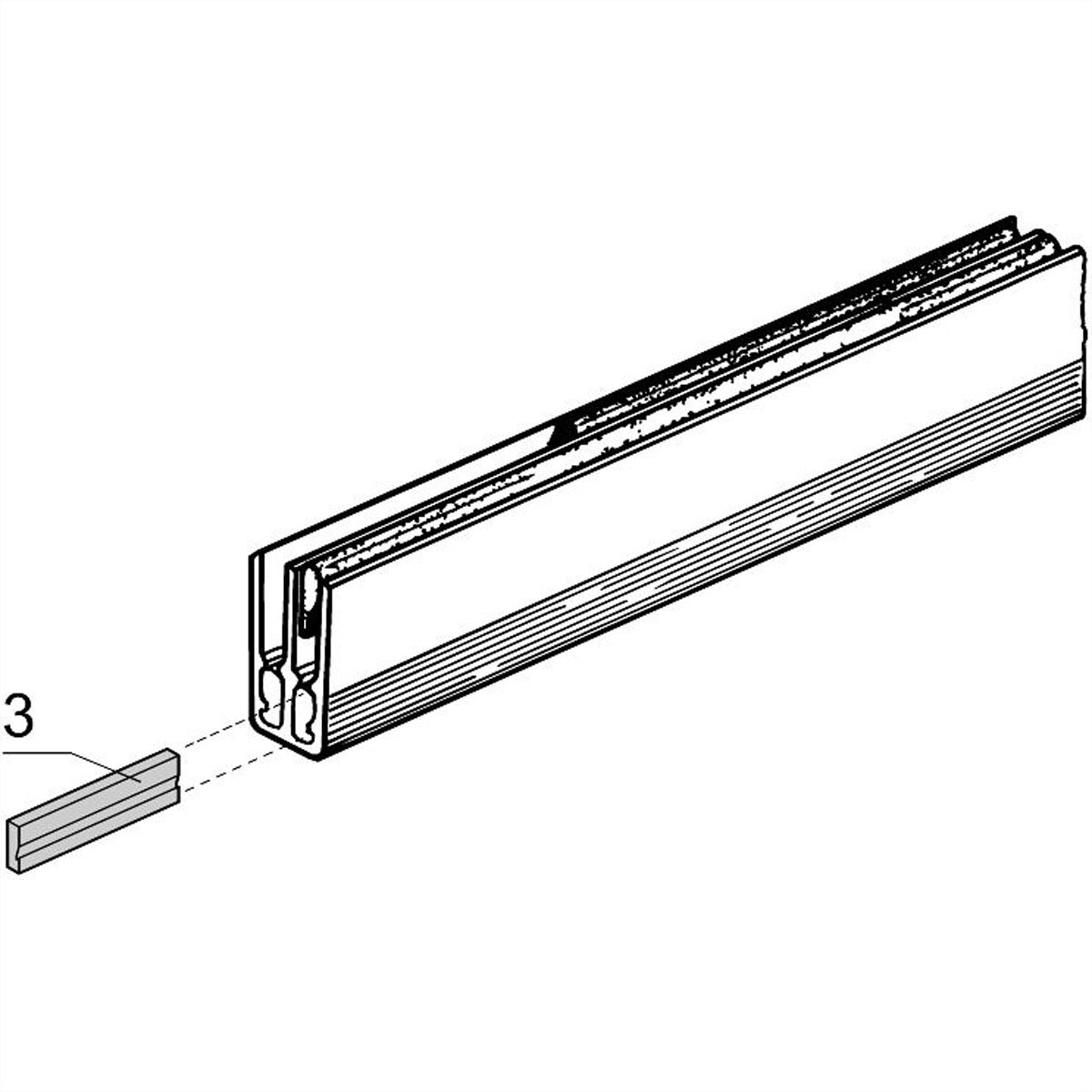 SCHROFF Insulating Block for Shortened Busbar, 1 or 2?Pole