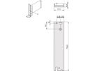 SCHROFF insteekmodule, U-profiel voorpaneel, voor IEL, IET, type 2 handgreep, afschermbaar, 3 HE, 12 HE, I/O achter, 2,5 mm, Al, geanodiseerd vooraan, geleidend achteraan