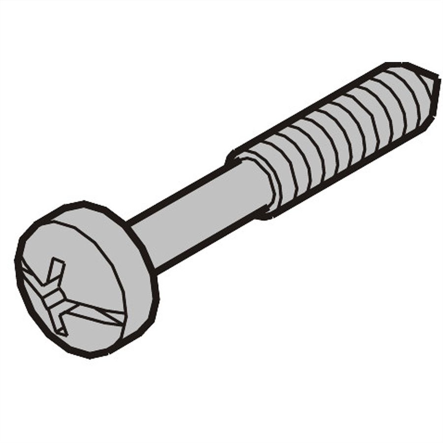 SCHROFF Kraagschroef, kruisgleuf/gleuf (M2,5x11), staal verzinkt, zwart