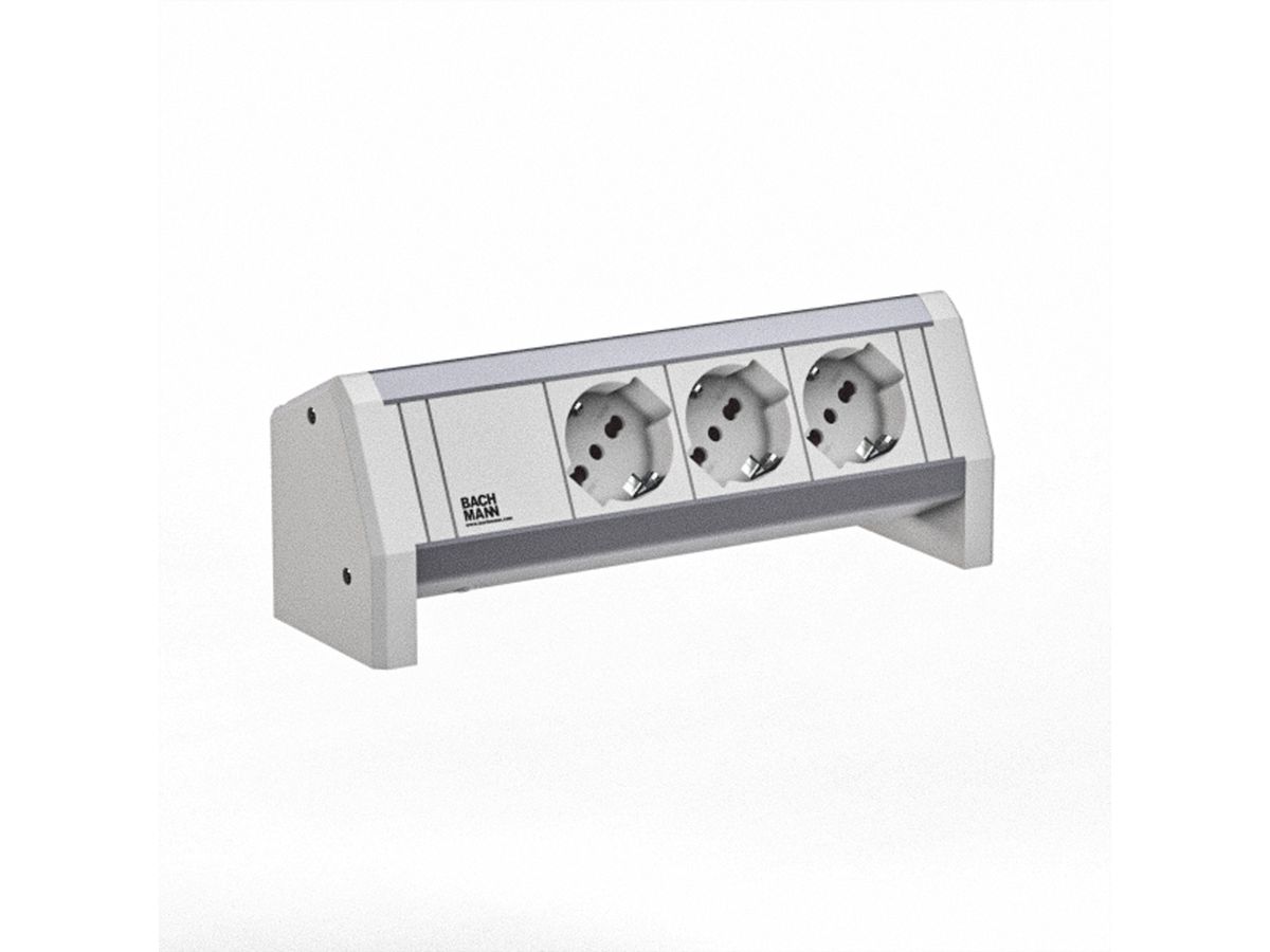 BACHMANN DESK 3xP40 GST18 RAL9010