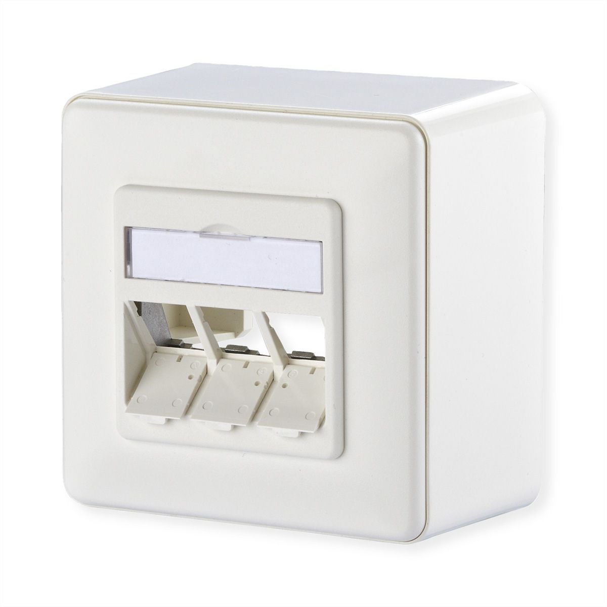 METZ CONNECT module Aansluitdoos opbouw, 3 poort ongemonteerd zuiver wit