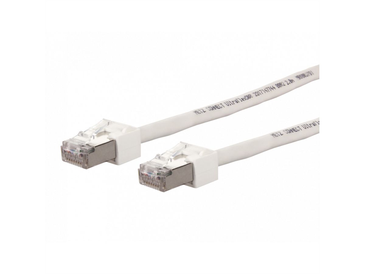 METZ CONNECT patchkabel Cat.6 (Klasse E) S/FTP, Ultraflex500 VoIP, AWG 26, LSOH, wit, 3 m