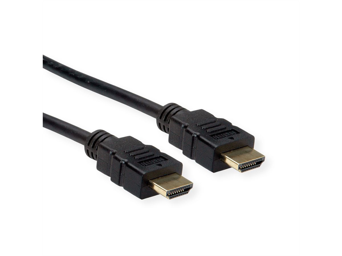 ROLINE HDMI High Speed kabel met Ethernet, TPE, zwart, 1,5 m