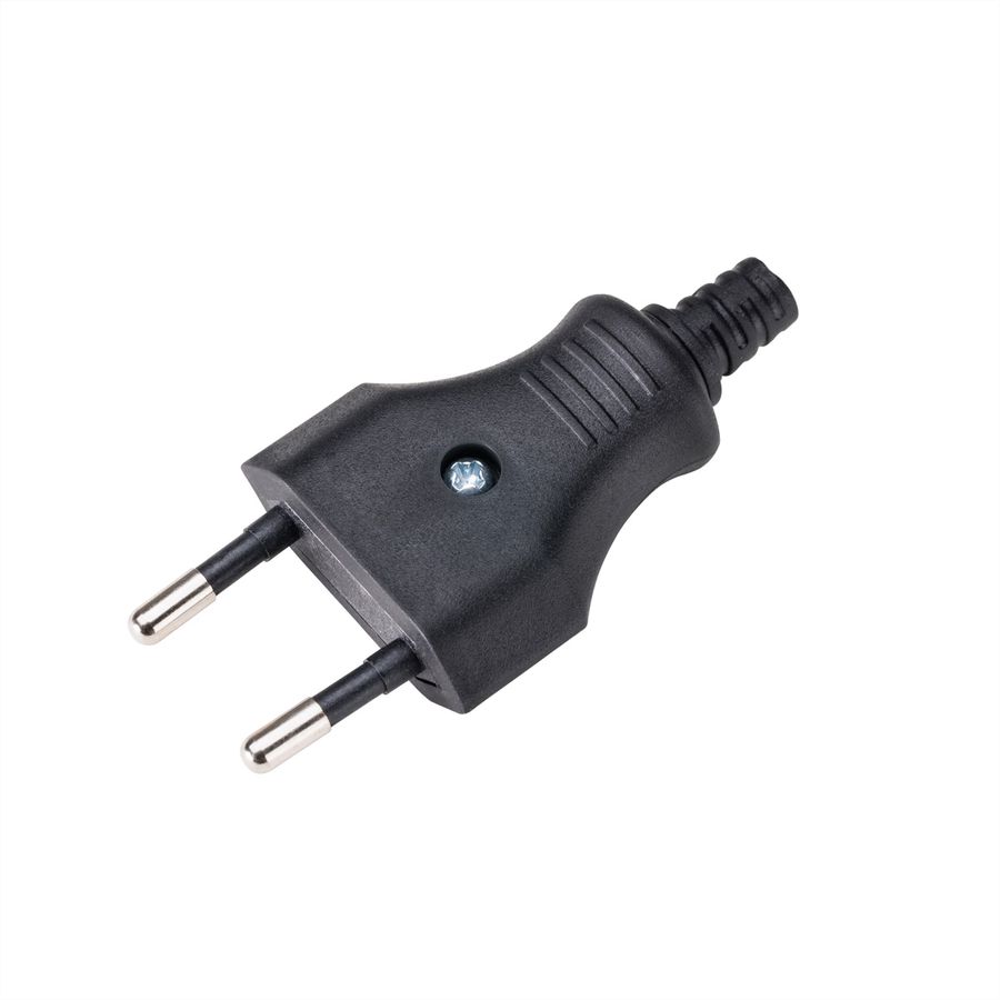 BACHMANN Euro flat plug 2.5A/250VAC, Mounting, black
