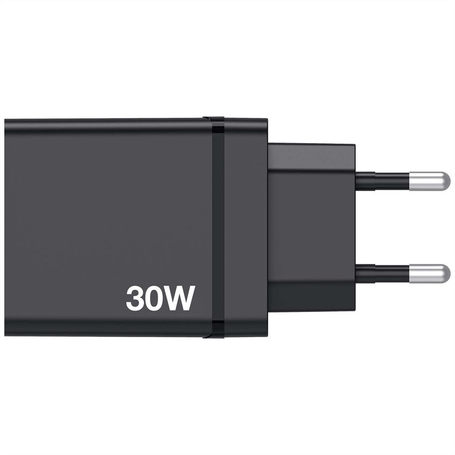 VERBATIM Ladeadapter 30W GaN schwarz