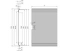 SCHROFF Frame Type Plug-In Unit Extruded Side Panel, 6 U, 160 mm, Right