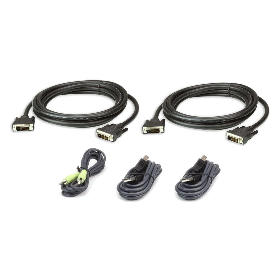 ATEN 2L-7D03UDX5 USB DVI-D Dual Link Secure KVM Kabel Set