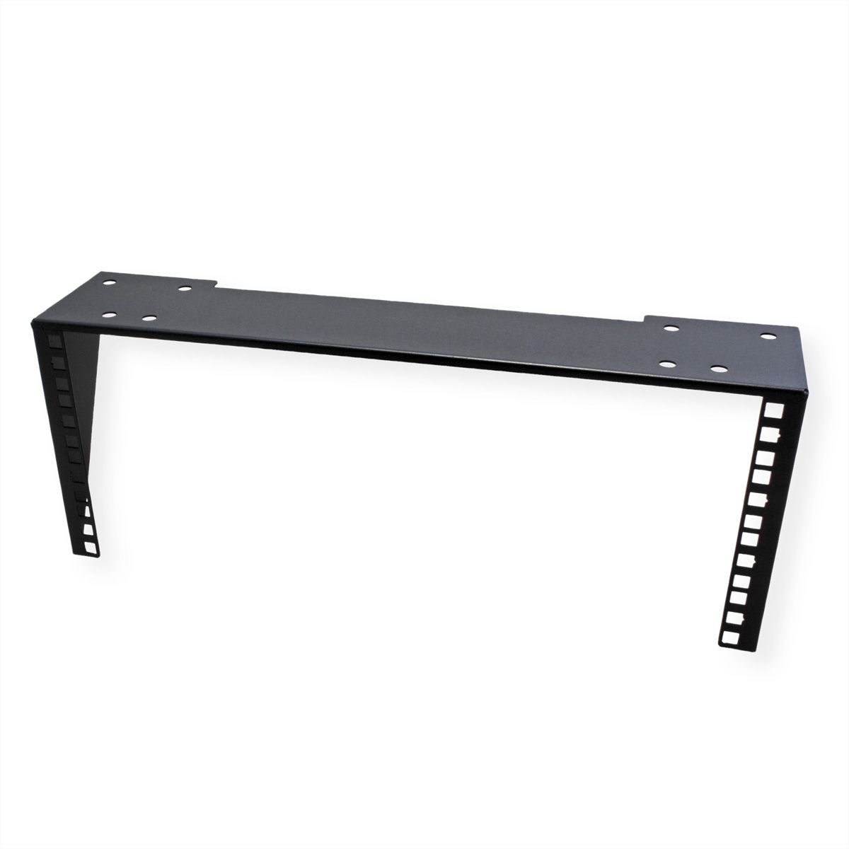 19" wand-/ondersteuningsbeugel, 4 HE, zwart