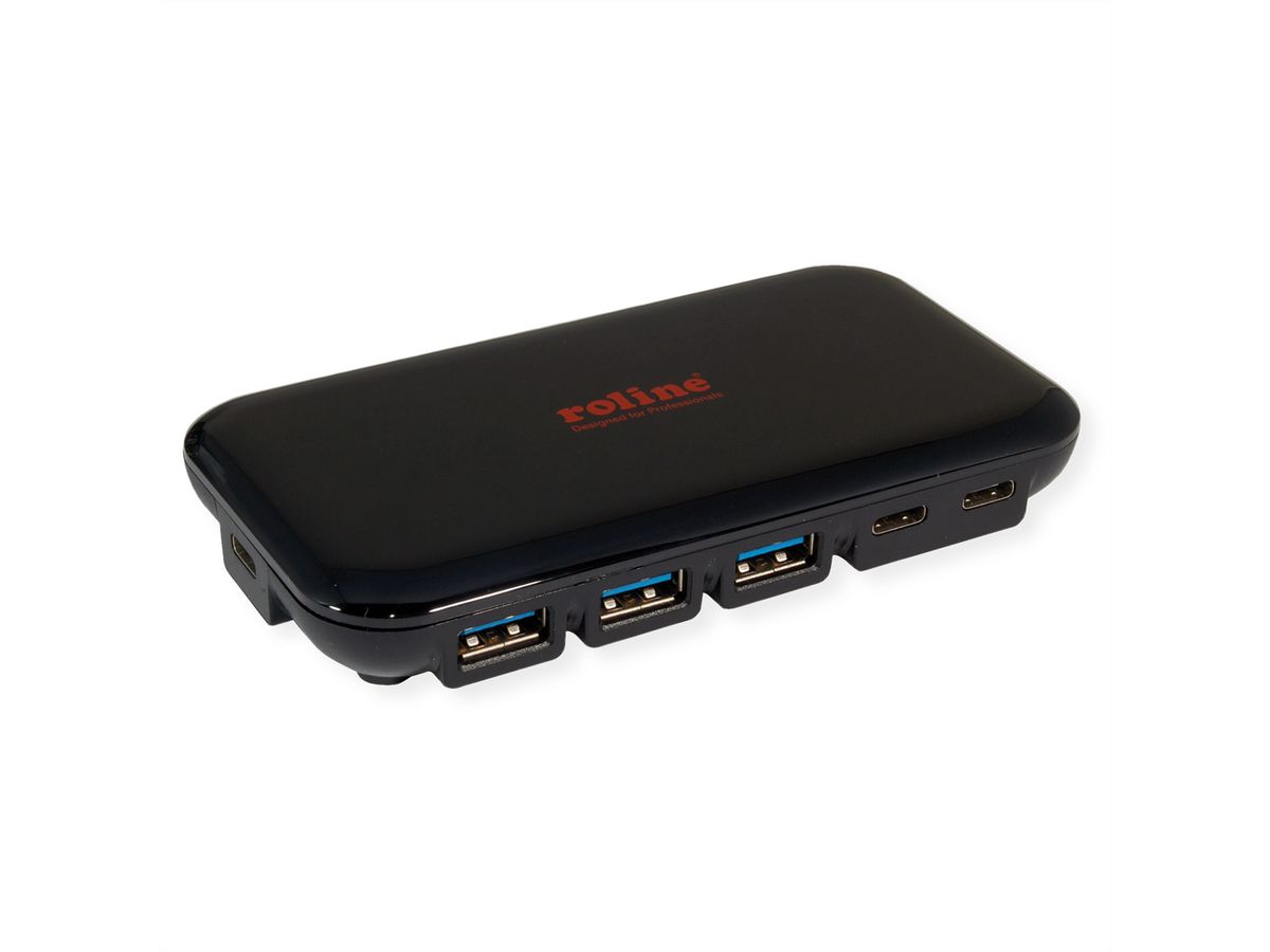 ROLINE USB 3.2 Gen 2 Hub, 7-voudig (3x Type C + 4x Type A)