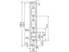 SCHROFF U-profile Front Panel, Shieldable, D-Sub Cutout, 3 U, 4 HP, 3 x 9 Pin, 2.5 mm, Al, Front Anodized, Rear Conductive