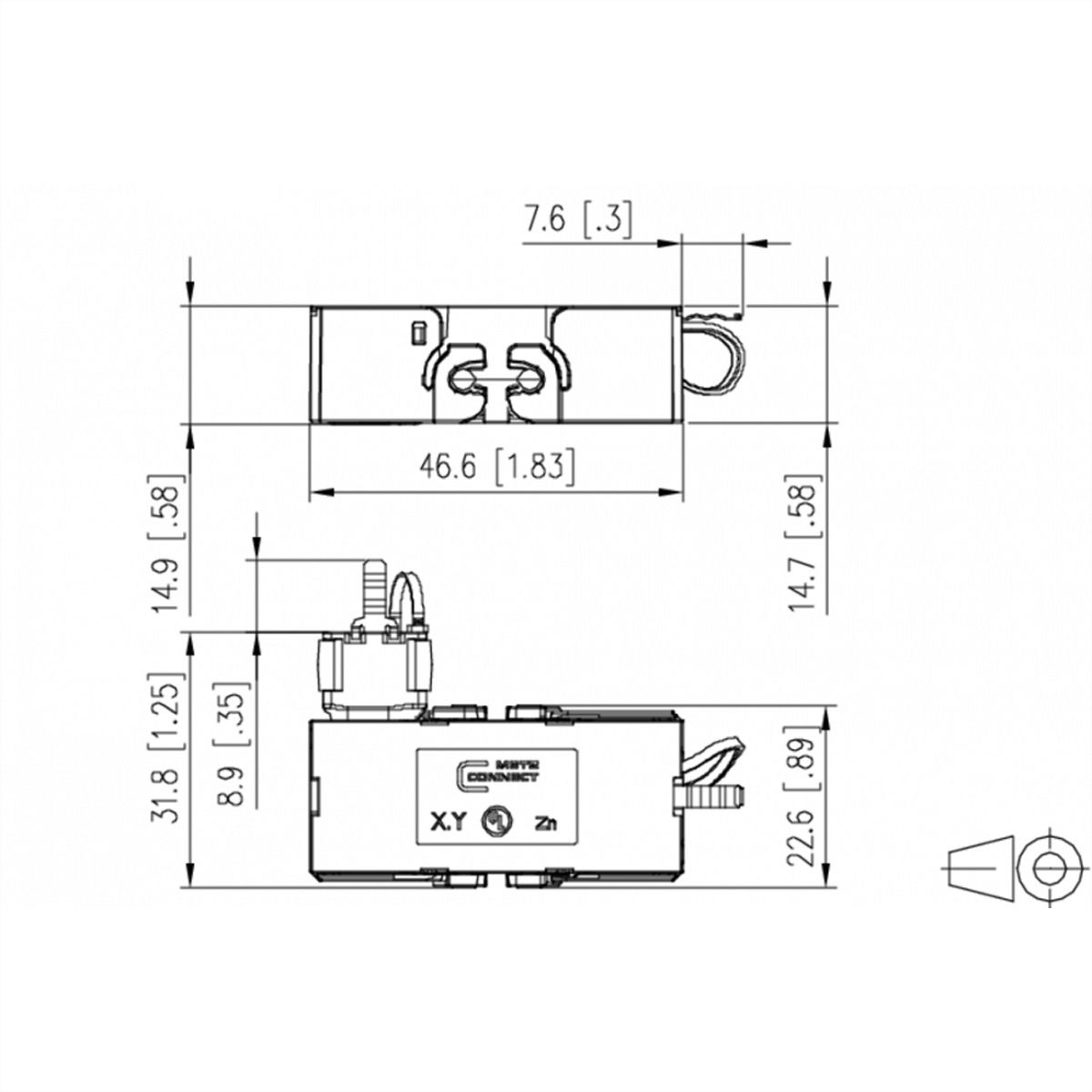 METZ CONNECT Kabelconnector Klasse EA Cat.6A 270°