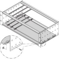 SCHROFF montageplaat voor kast en moduledrager, 28 pk, 160 mm printplaatlengte