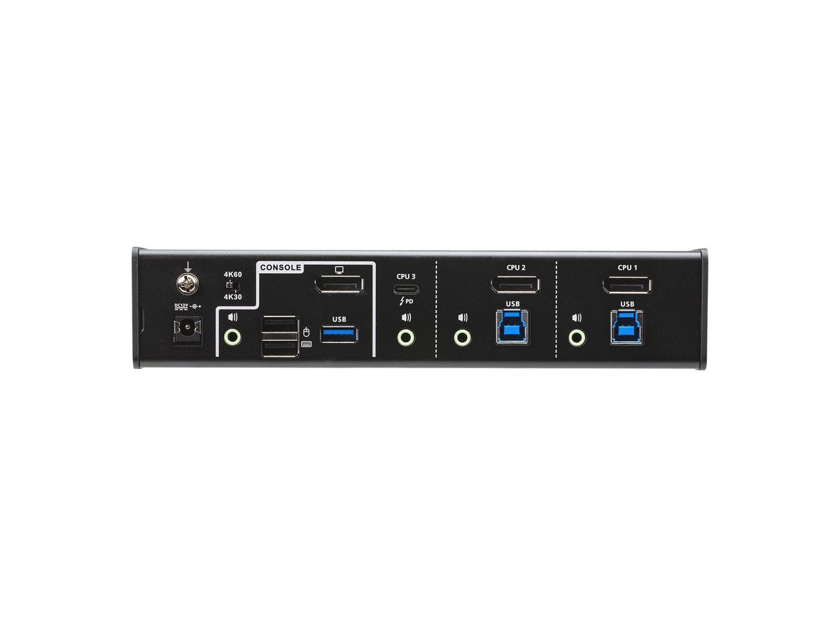 ATEN CS1953 3-poorts USB-C DisplayPort hybride KVM