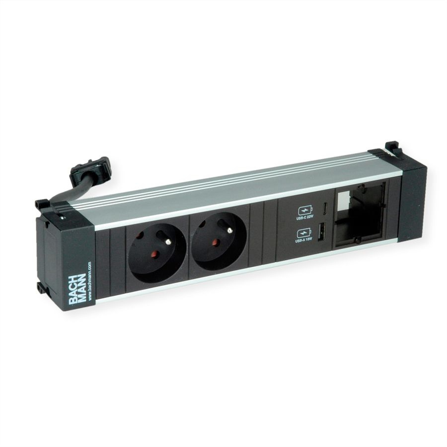BACHMANN POWER FRAME M 2xUTE 1xCM 1xUSB A/C 22W 0.2m GST18