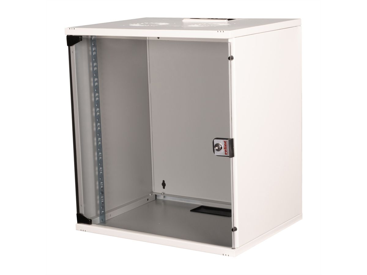 ROLINE 19-inch wandbehuizing Basic 12 U, 540x400 BxD Bouwpakket grijs