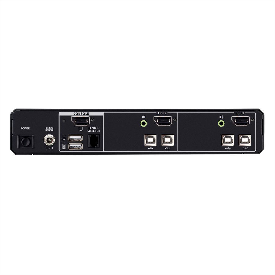 ATEN CS1182DPH4C 2-poorts USB 5K DP/HDMI, Universele beveiligde KVM switch voor één scherm met CAC