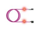 saCon Patch cables LED-Duplex 50/125µm OM4, LC/SC, violet, 1 m