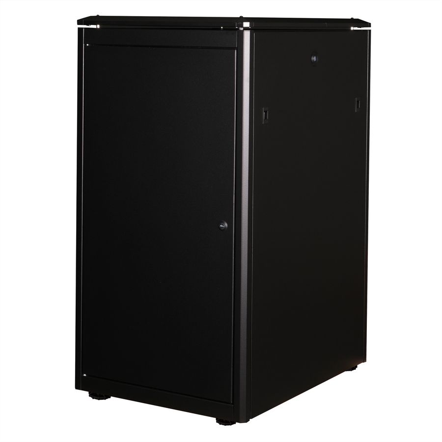 ROLINE 19-inch netwerkkast Pro 22 U, 600x800 BxD Glazen deur zwart