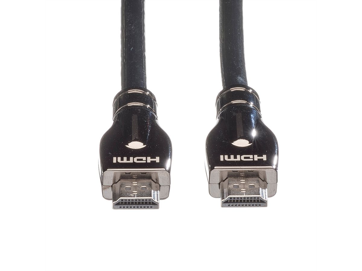 ROLINE HDMI Ultra HD Cable + Ethernet, M/M, black, 10 m