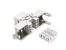 ROLINE Cat.6A (Klasse EA) Keystone, RJ-45, afgeschermd, zonder gereedschap, zilver