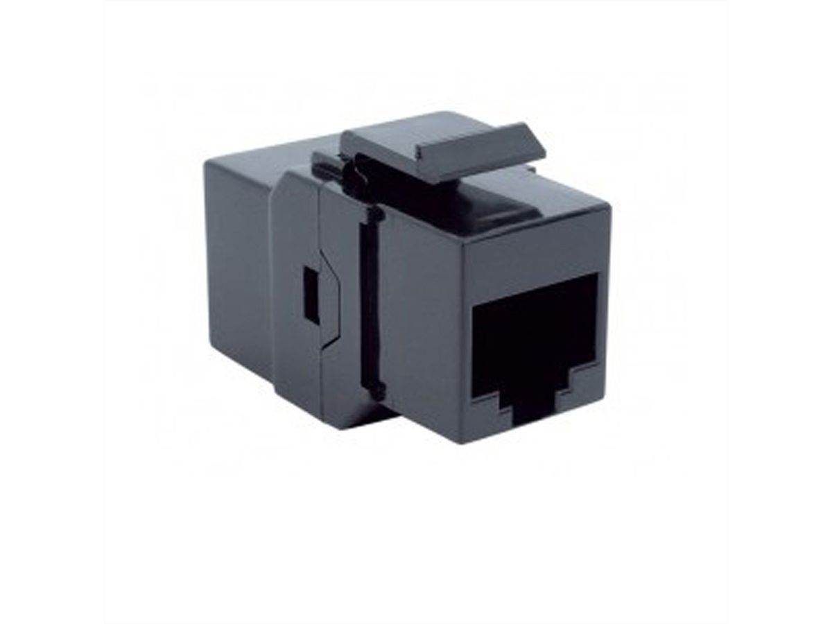 BACHMANN Keystone CAT6 UTP koppelstuk RJ45 niet afgeschermd, zwart