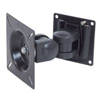 VALUE LCD-Bevestiging, Wandmontage, 2 draaipunten, zwart