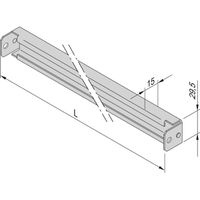 SCHROFF Varistar C-rail voor kastbreedte 600 mm