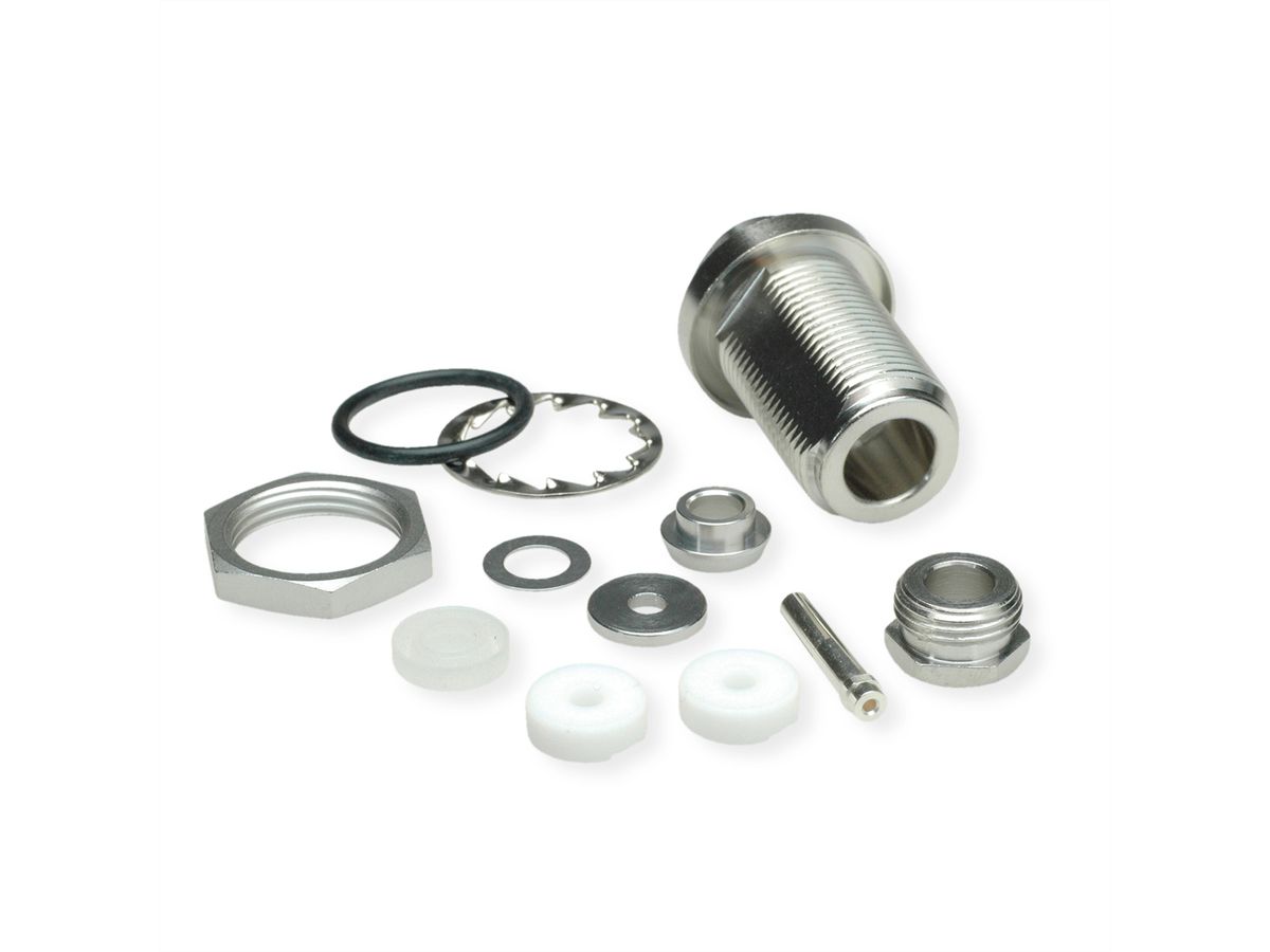 TELEGÄRTNER N Bulkhead Jack, G1 (RG-58C/U), G5 (RG-223/U), RG-142 B/U, RG-141 A/U IP67