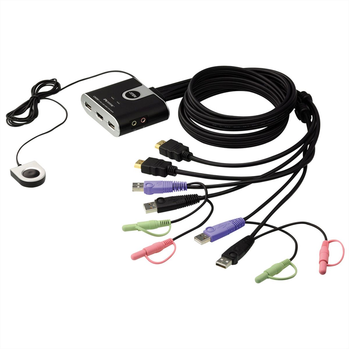 ATEN CS692 KVM switch, USB, HDMI, audio, 2 poorts