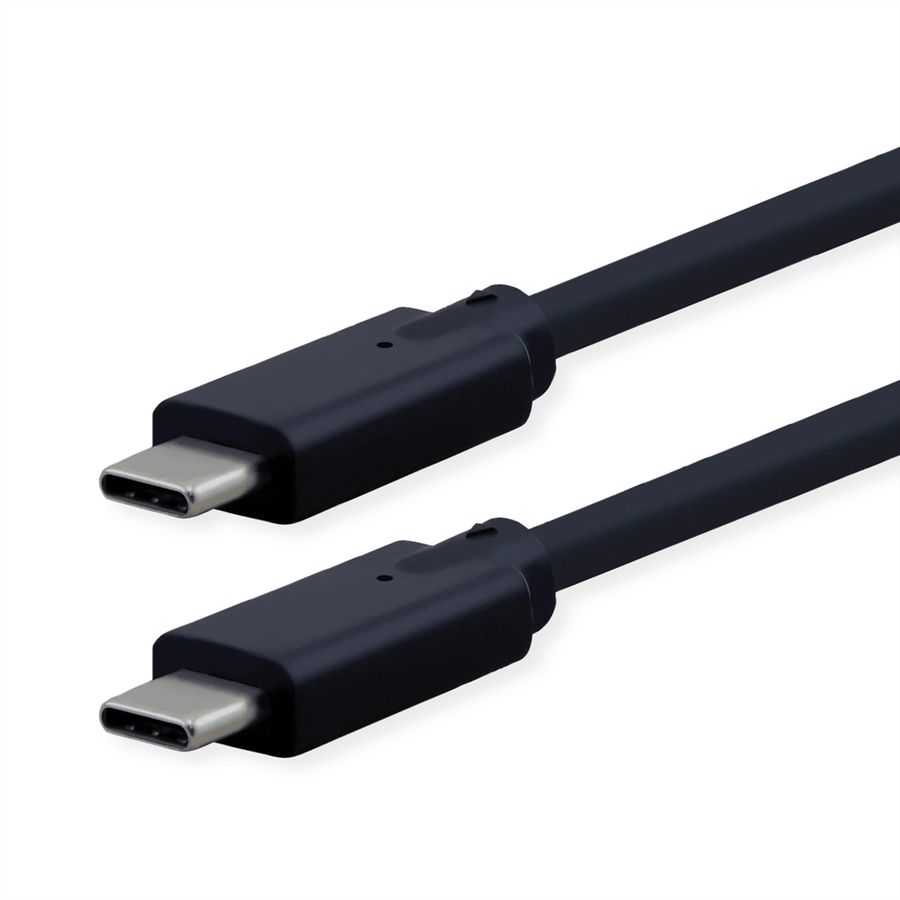 ROLINE Cable USB 3.2 Gen2 Compatible, C-C, M/M, 4K UHD-1, 10Gbit/s, Emark, 100W, black, 3 m