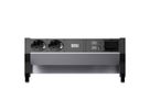 BACHMANN DESK2 ALU BLACK 2xProtect.USB, USB Charger 22W A&C 1xABD 0.2m GST18