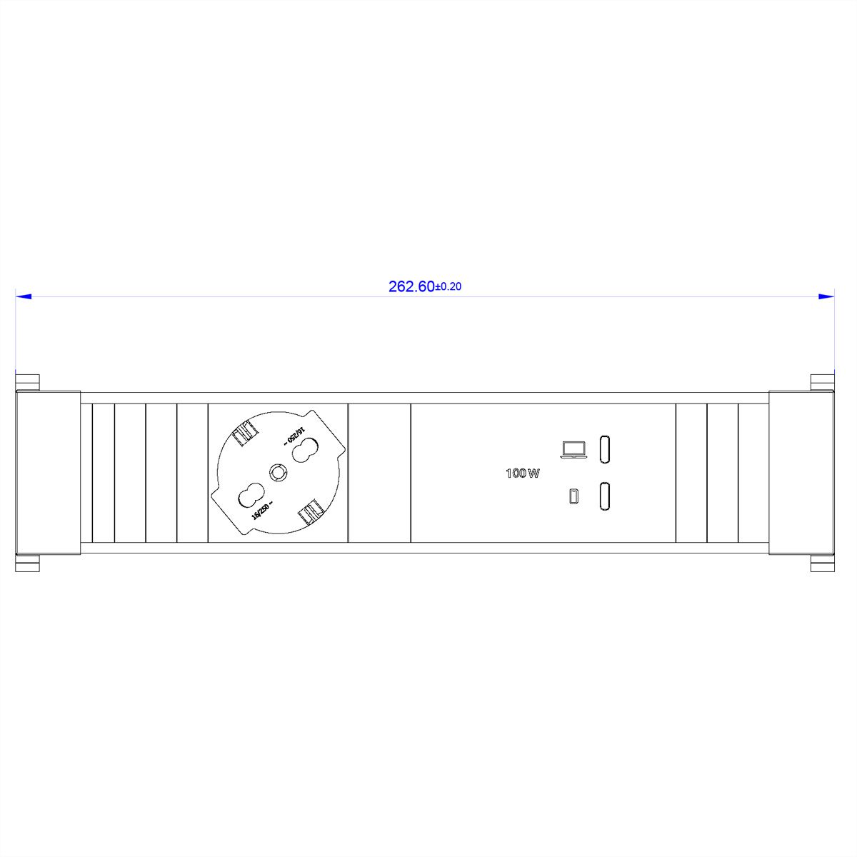 BACHMANN CONFERENCEF M 1xP40, 1xUSB C/C 100W