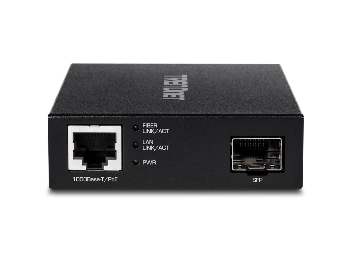 TRENDnet TFC-PGSFP Media Converter SFP PoE voeding