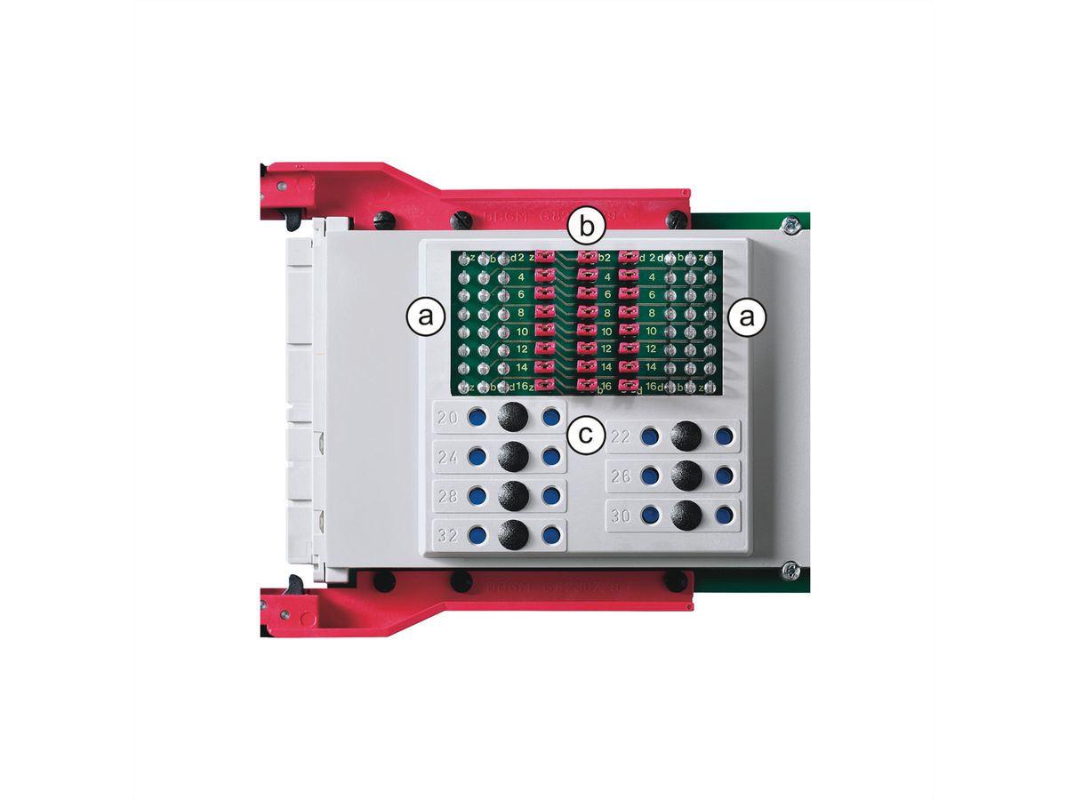 SCHROFF Test Adaptor for DIN Connector Type M, 3 U, 160 mm, U/I