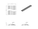 DATAFLEX Addit cable protector, straight 412, silver, 90 cm
