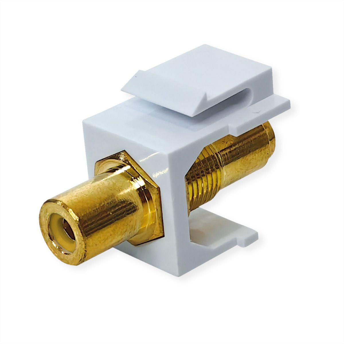 VALUE RCA keystone-koppeling, kunststof, geel