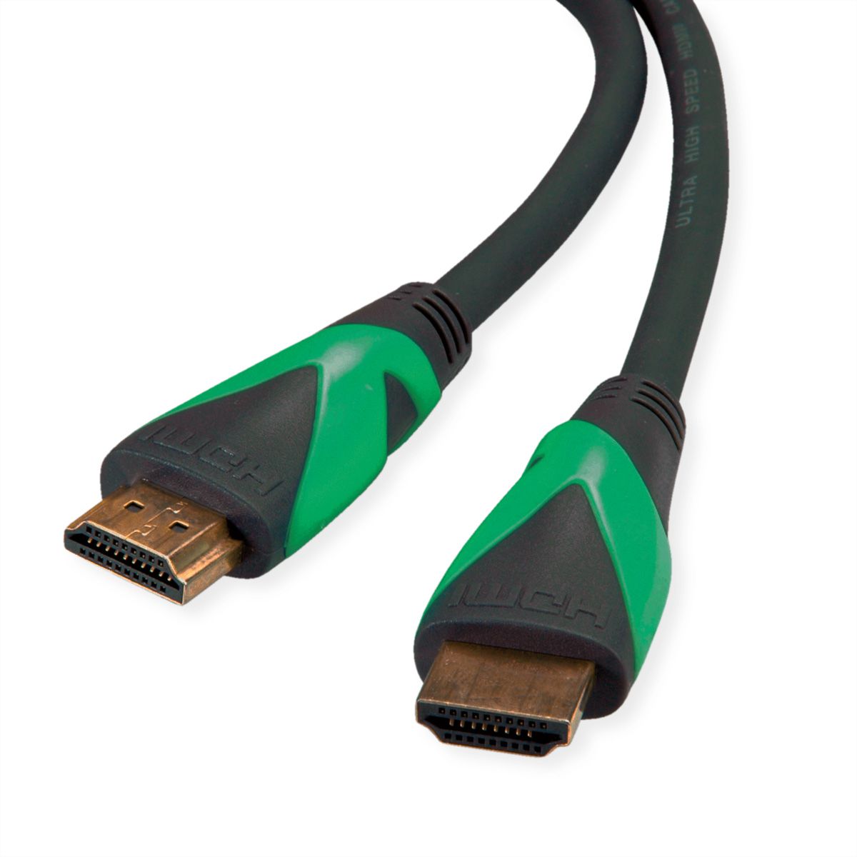 ROLINE GREEN ATC 8K HDMI Ultra HD Kabel met Ethernet, M/M, zwart, 2 m